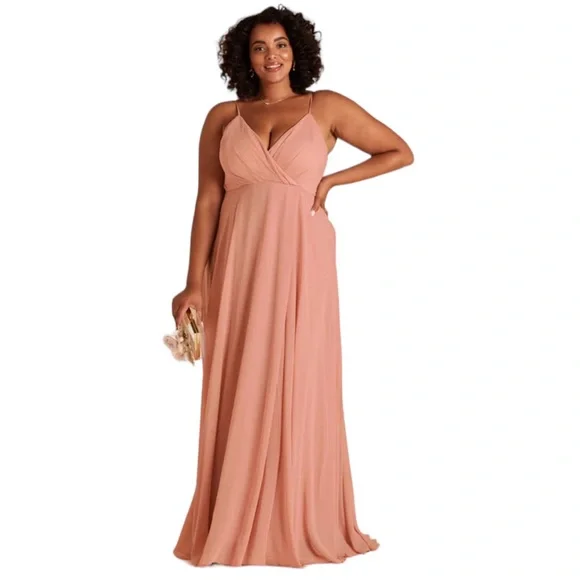 New Birdy Grey Kaia Chiffon Dusty Rose Dress